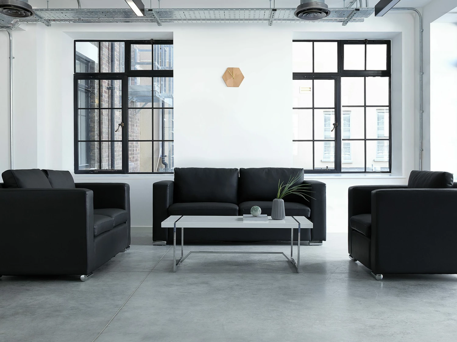 Couchtisch Weiß Rechteckig 60 X 120 Cm TULSA – Bild 3