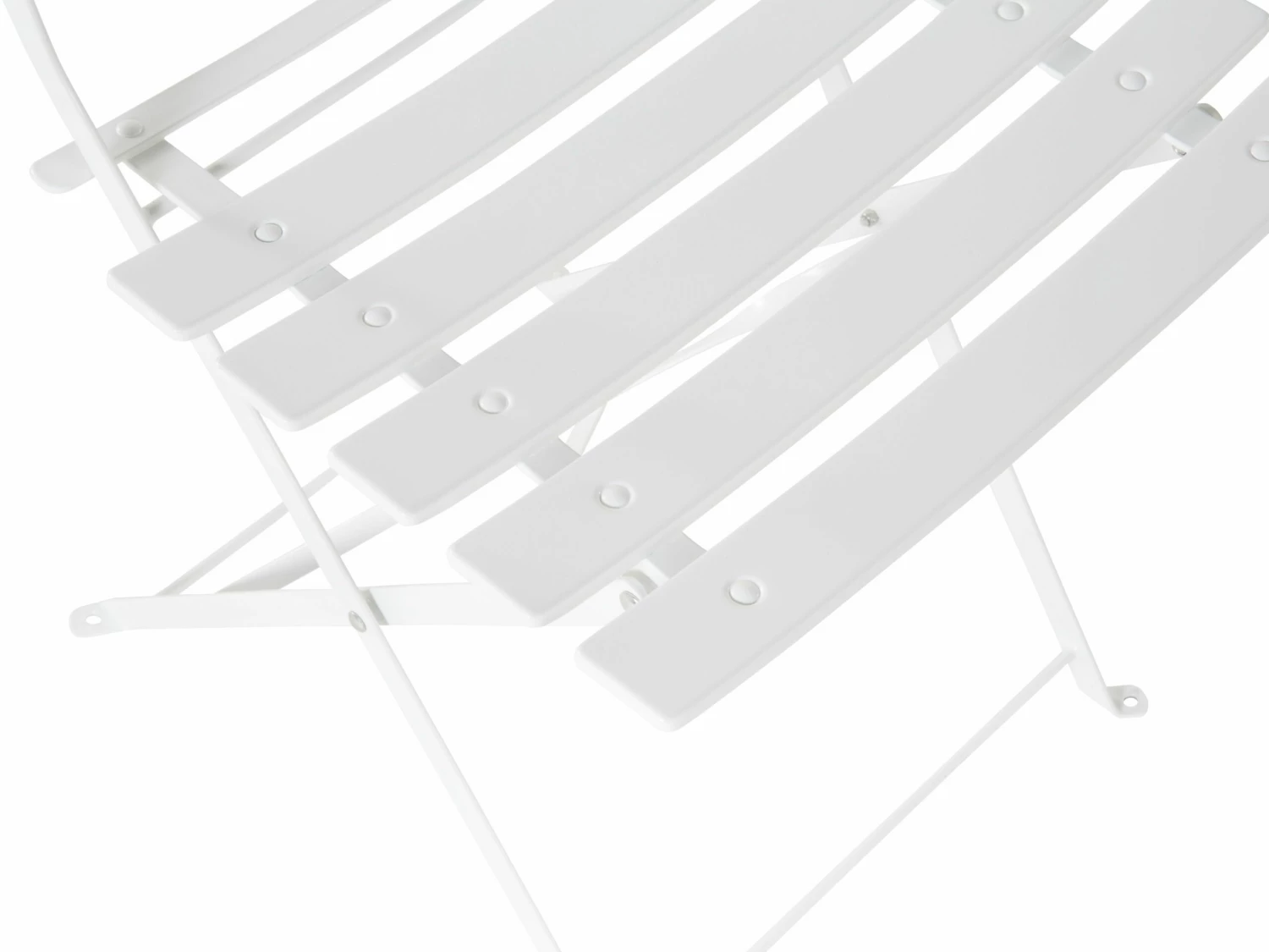 Balkonset Weiß 2 Stühle Zusammenklappbar FIORI – Bild 9