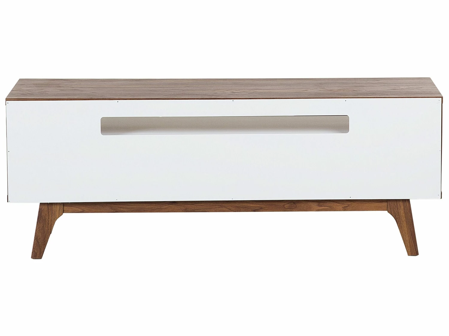 TV-Möbel Dunkler Holzfarbton / Weiß Mit 3 Schubladen 140 X 39 X 53 Cm SYRACUSE – Bild 5