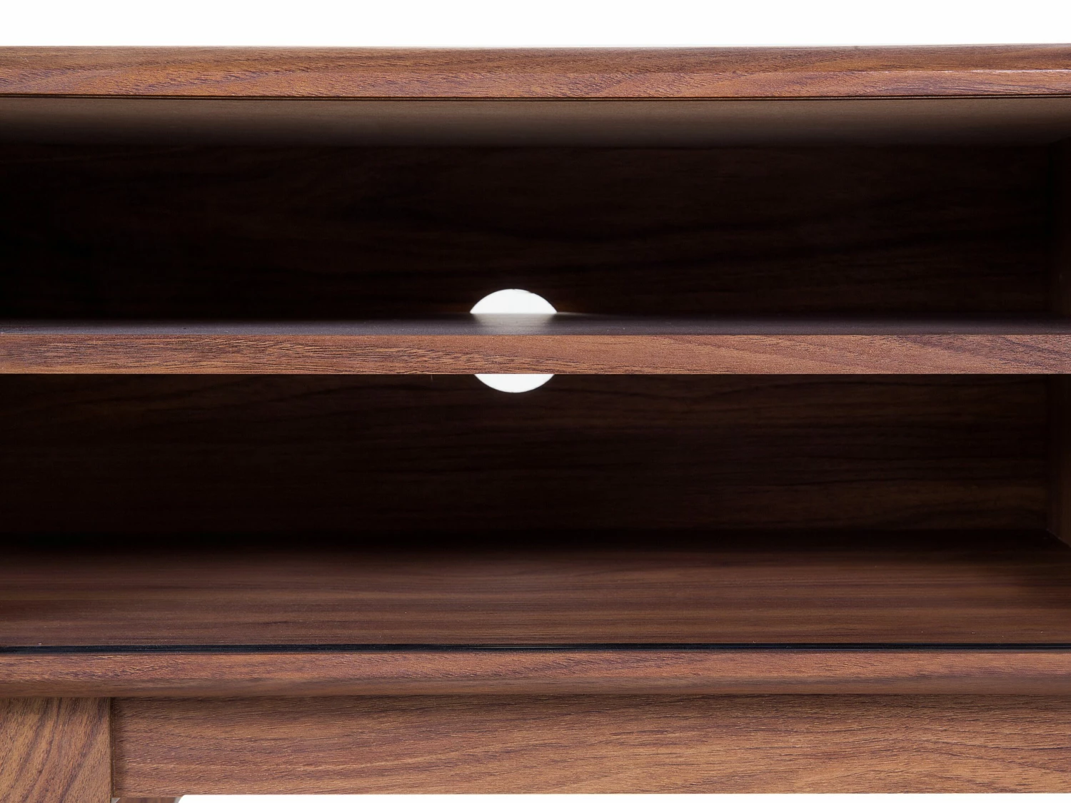 TV-Möbel Dunkler Holzfarbton / Weiß 117 X 35 X 44 Cm BUFFALO – Bild 7