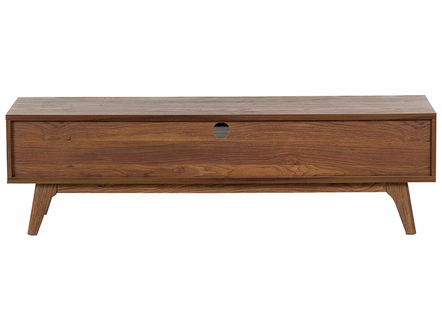 TV-Möbel Dunkler Holzfarbton Mit Schublade 149 X 35 X 44 Cm DETROIT – Bild 5