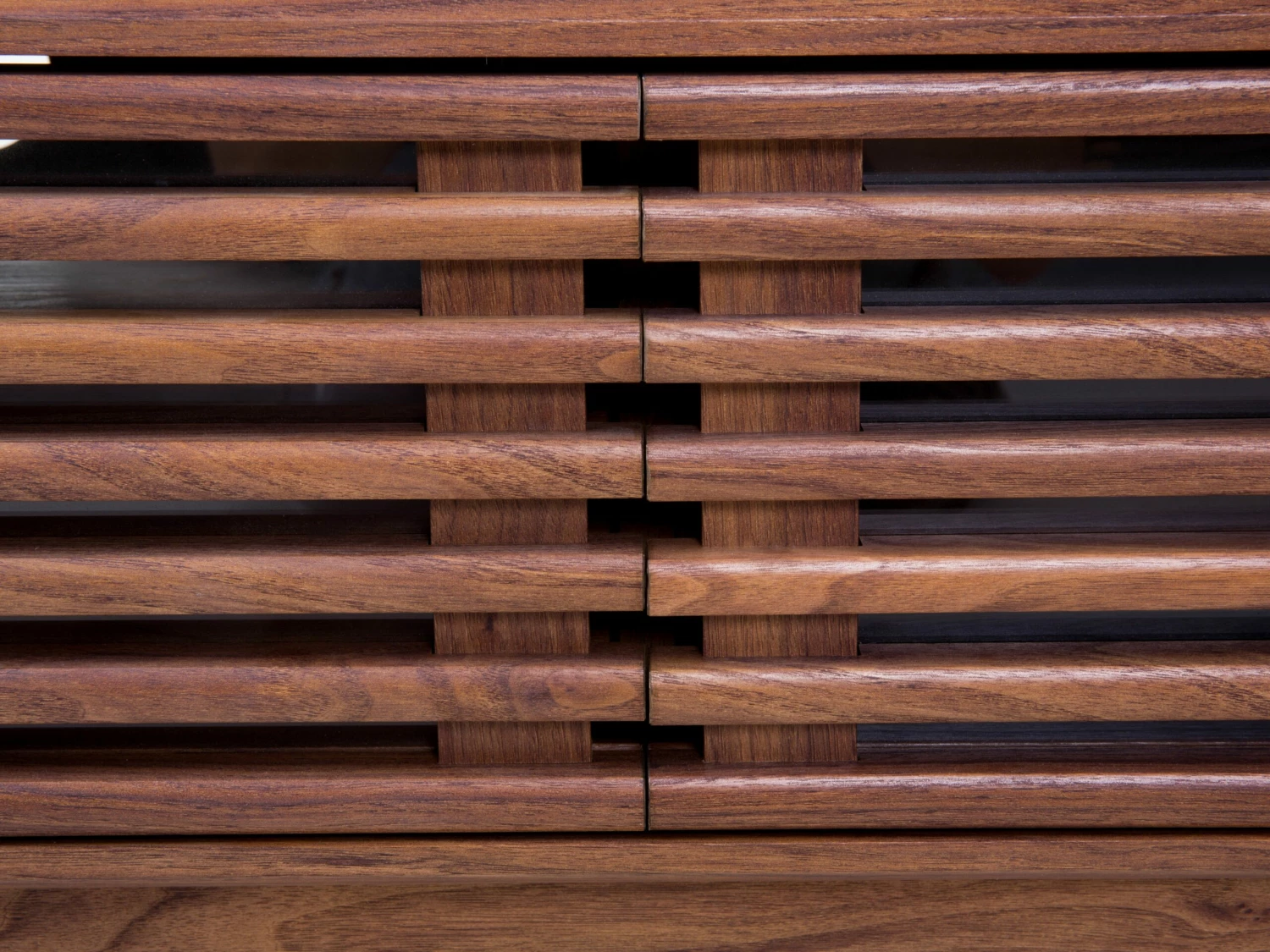 TV-Möbel Dunkler Holzfarbton Mit Schublade 149 X 35 X 44 Cm DETROIT – Bild 7