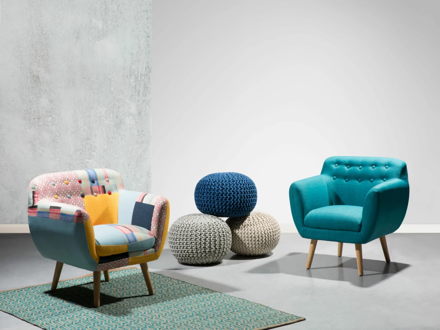 Sessel Polsterbezug Bunt MELBY – Bild 2