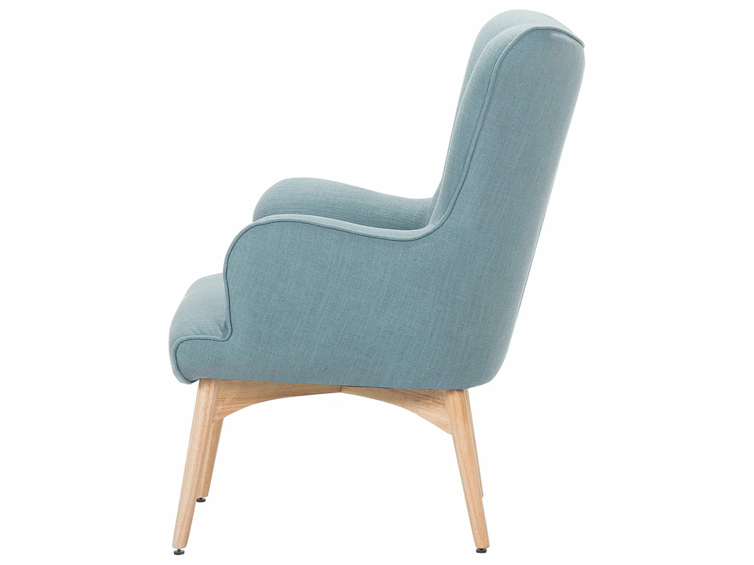 Sessel Polsterbezug Blau Plus Hocker VEJLE – Bild 4
