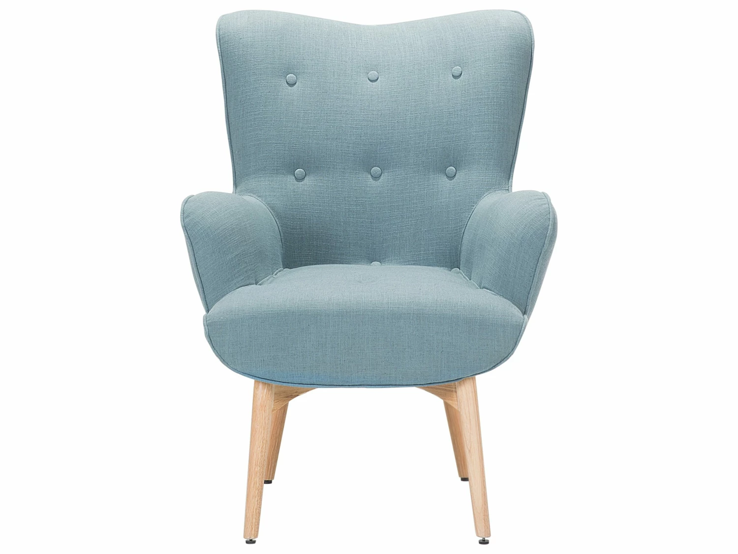 Sessel Polsterbezug Blau Plus Hocker VEJLE – Bild 3