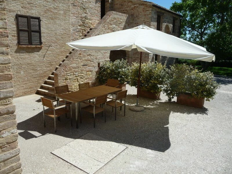 Gartenmöbel Set Edelstahl / Teakholz Hellbraun 6-Sitzer VIAREGGIO – Bild 3