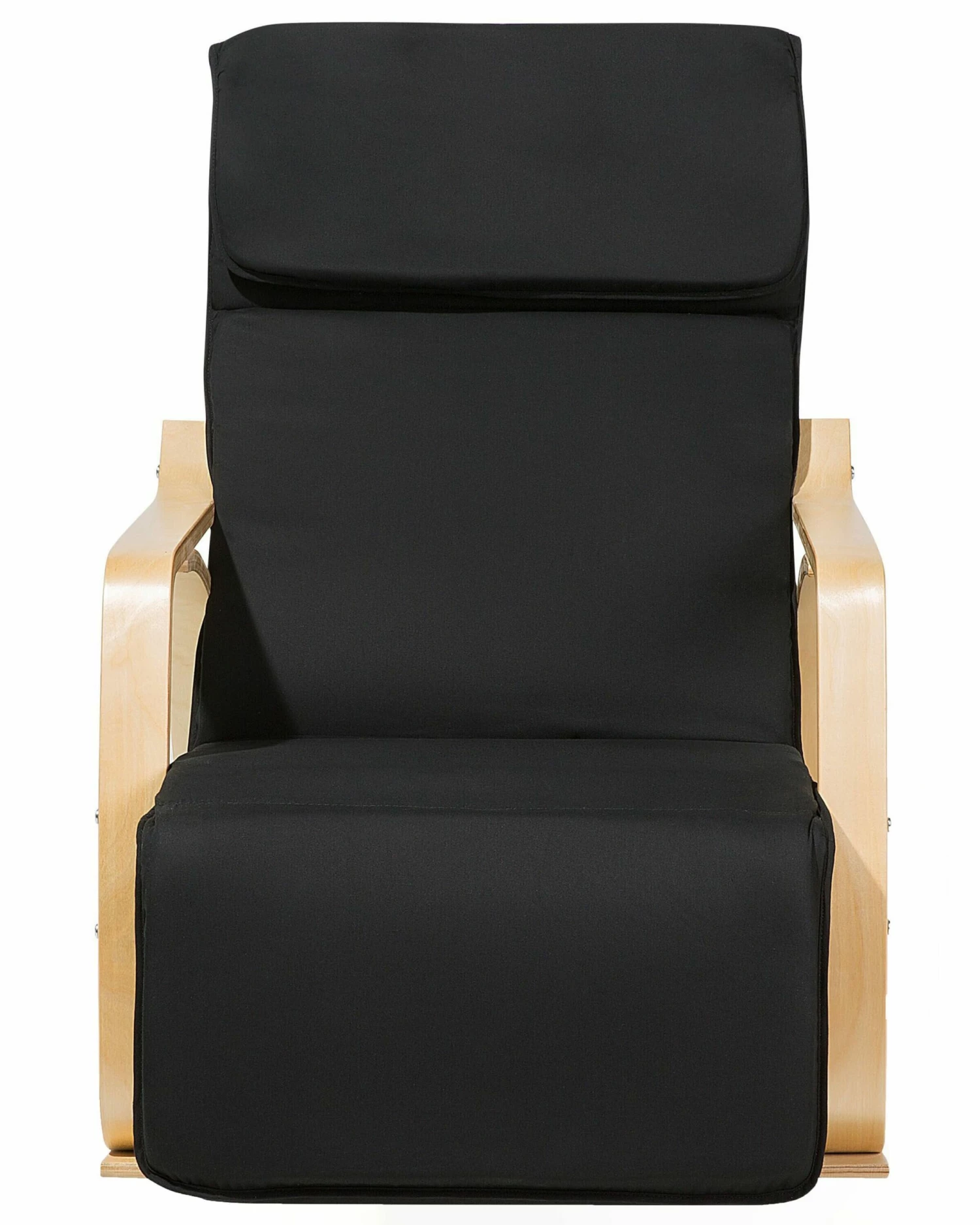 Schaukelsessel Polsterbezug Schwarz WESTON – Bild 4