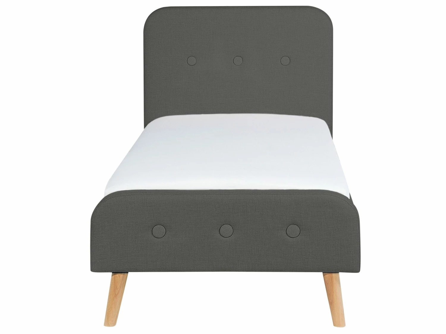 Polsterbett Dunkelgrau Lattenrost 90 X 200 Cm RENNES – Bild 4