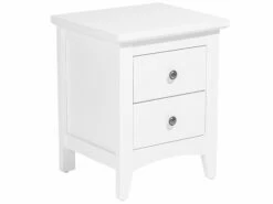 Nachttisch Weiß 2 Schubladen JOLIET