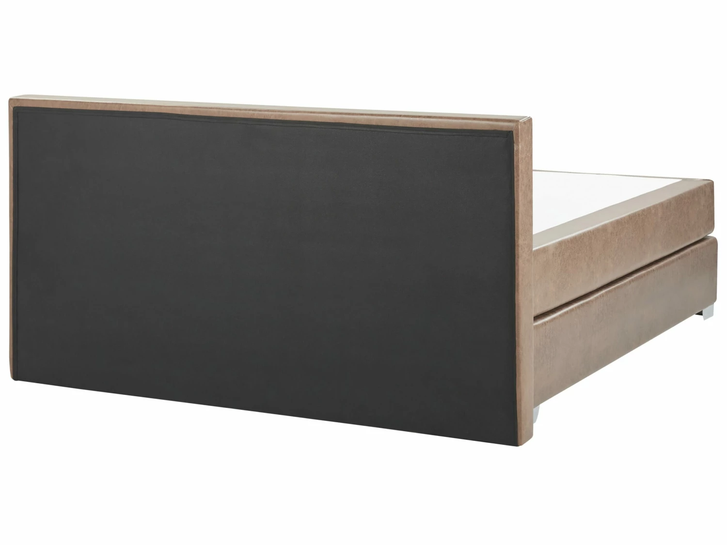 Boxspringbett Kunstleder Braun 180 X 200 Cm PRESIDENT – Bild 4