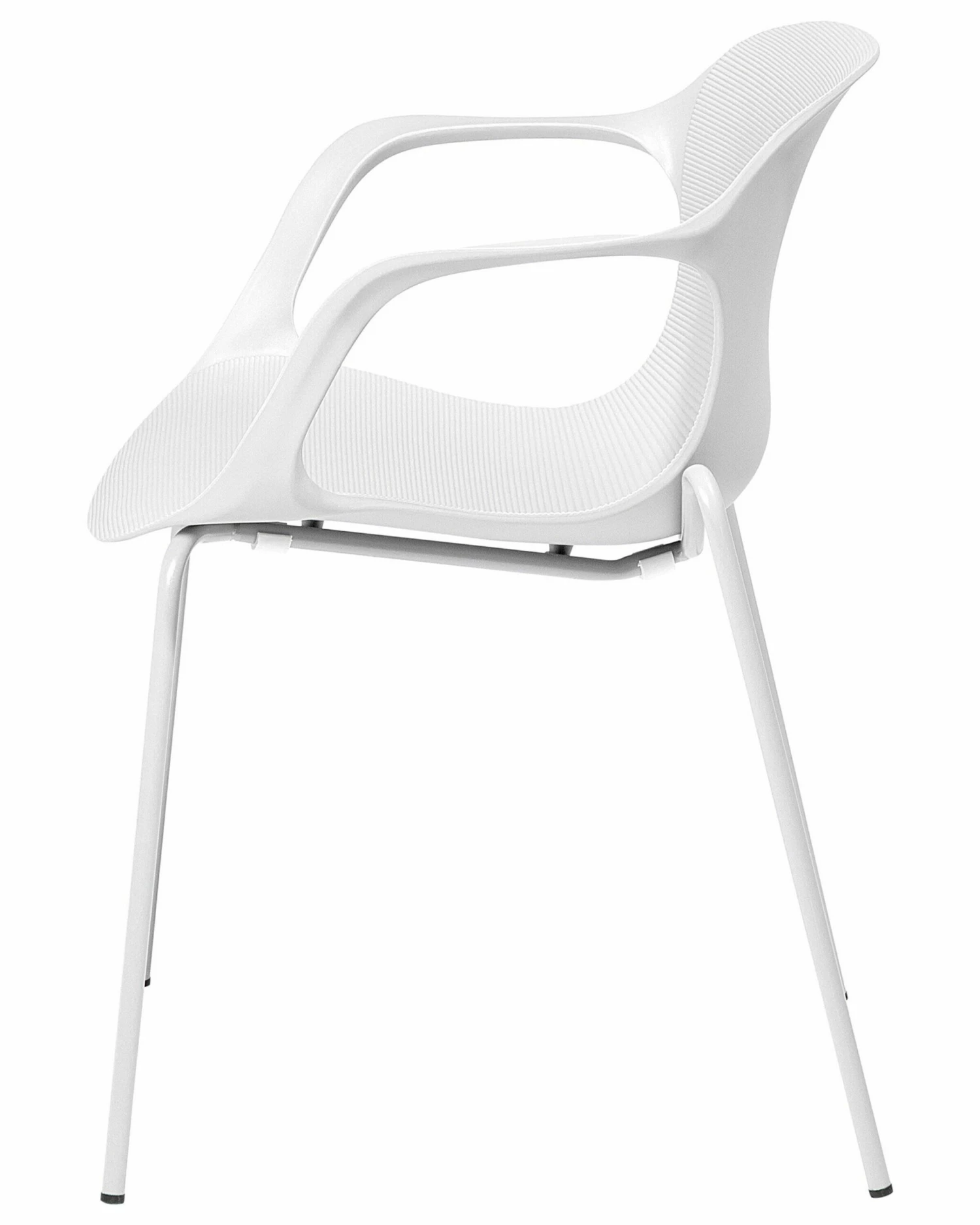 Esszimmerstuhl Kunststoff Weiß 2er Set ELBERT – Bild 7