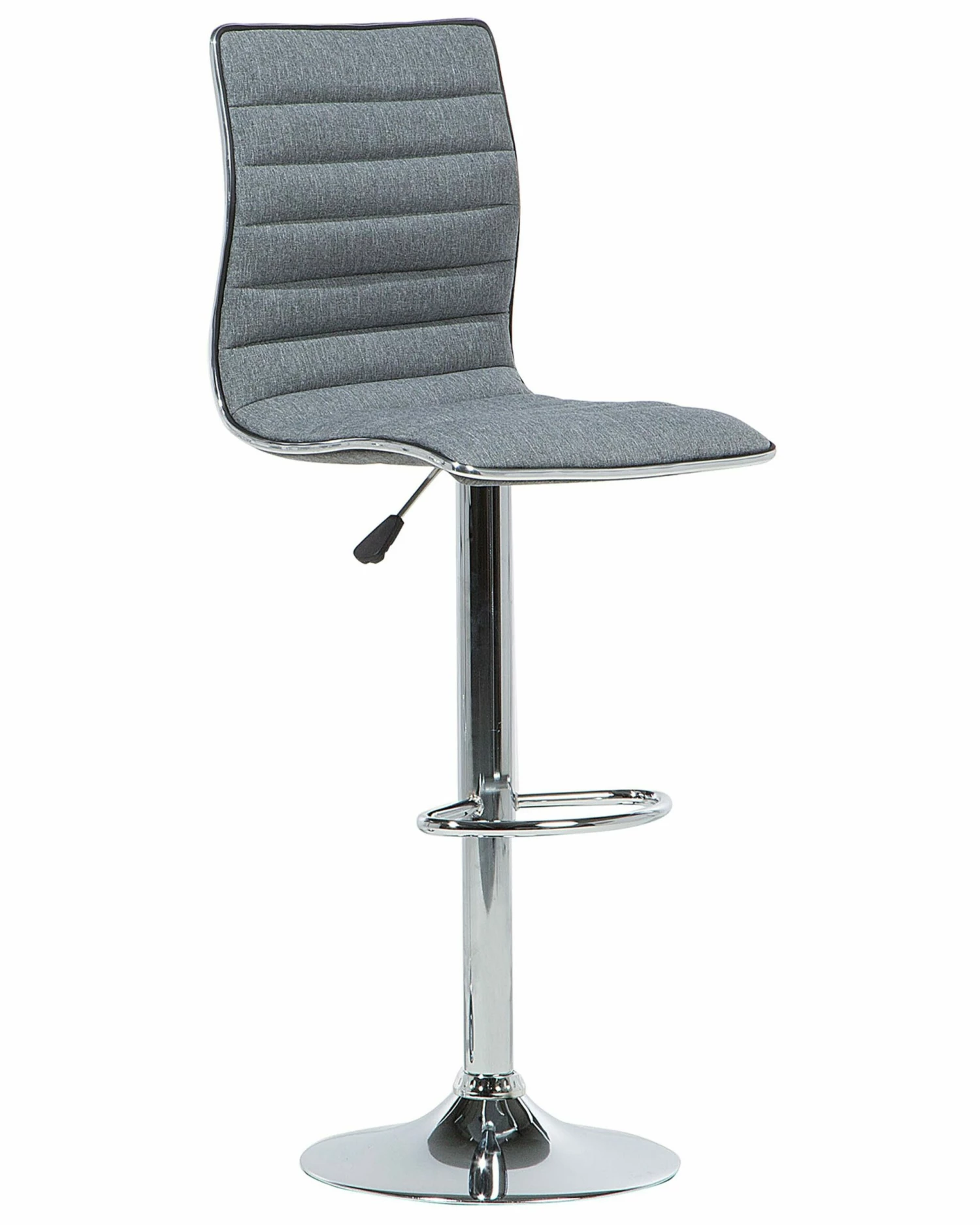 Barhocker Polsterbezug Grau Höhenverstellbar 2er Set LUCERNE – Bild 3