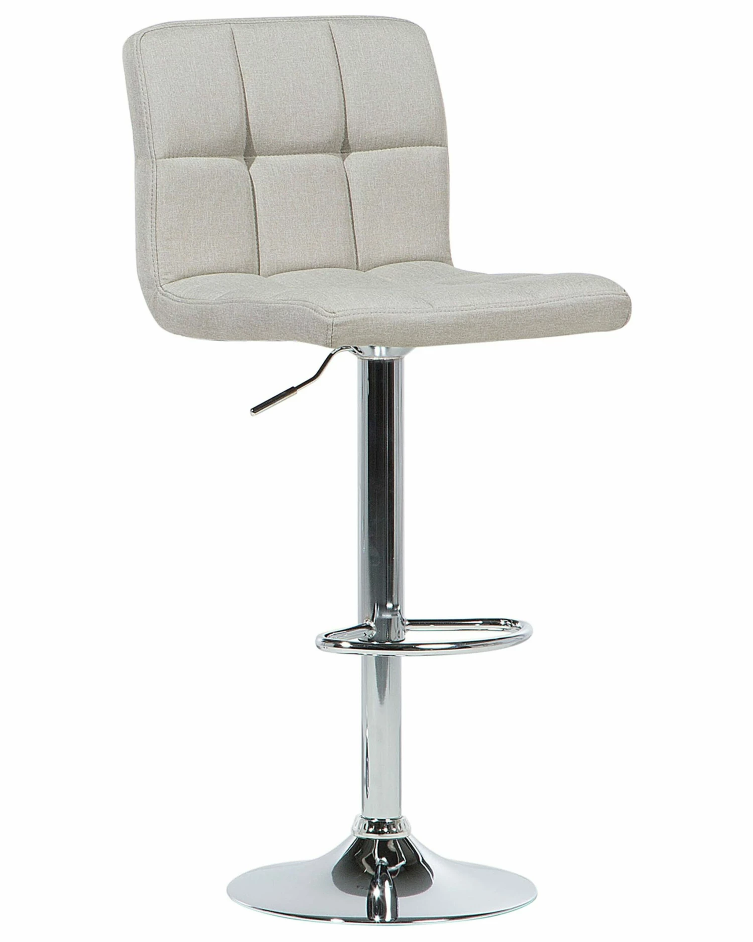 Barhocker Polsterbezug Beige Höhenverstellbar 2er Set MARION – Bild 3