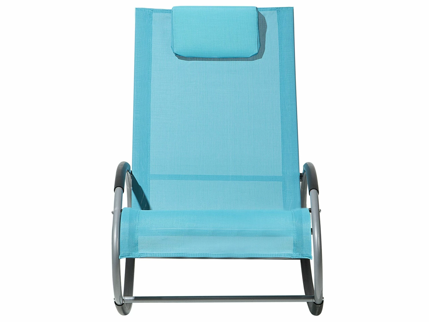 Gartenstuhl Textil Türkis Schaukelfunktion CAMPO – Bild 4