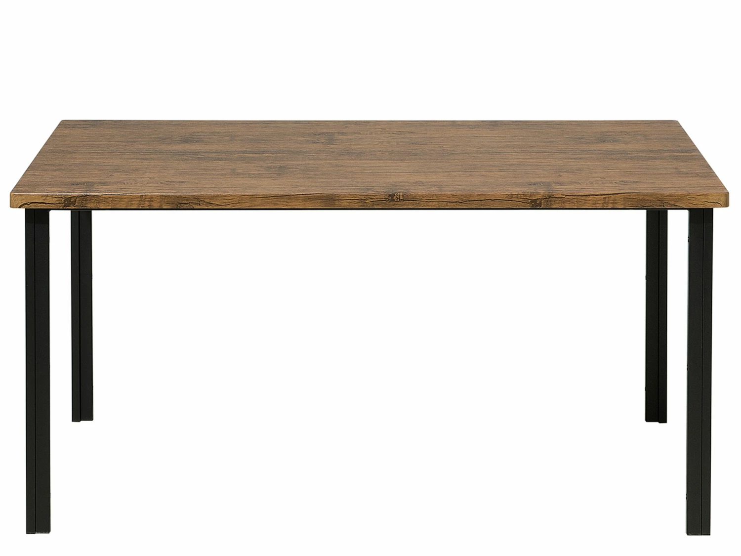 Essgruppe Dunkler Holzfarbton Stahl 6-Sitzer 150 Cm LAREDO – Bild 3