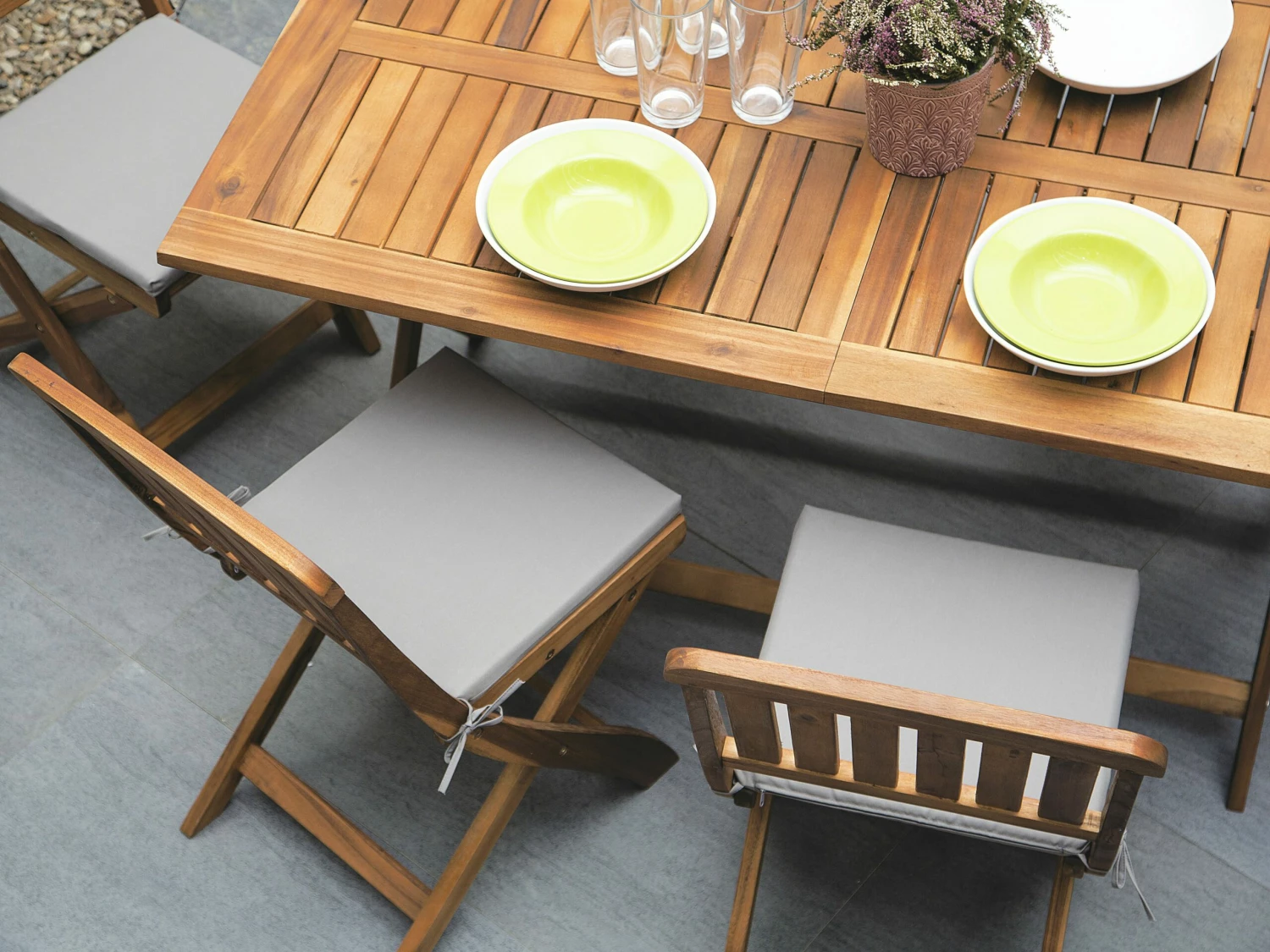 Gartentisch Akazienholz Dunkelbraun 140 X 75 Cm CENTO – Bild 3