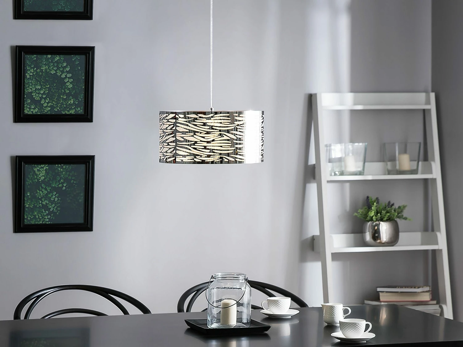 Esstisch Edelstahl Weiß 220 X 90 Cm ARCTIC I – Bild 3