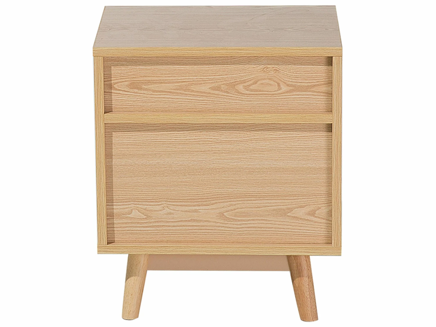 Nachttisch Heller Holzfarbton 2 Schubladen FARGO – Bild 6