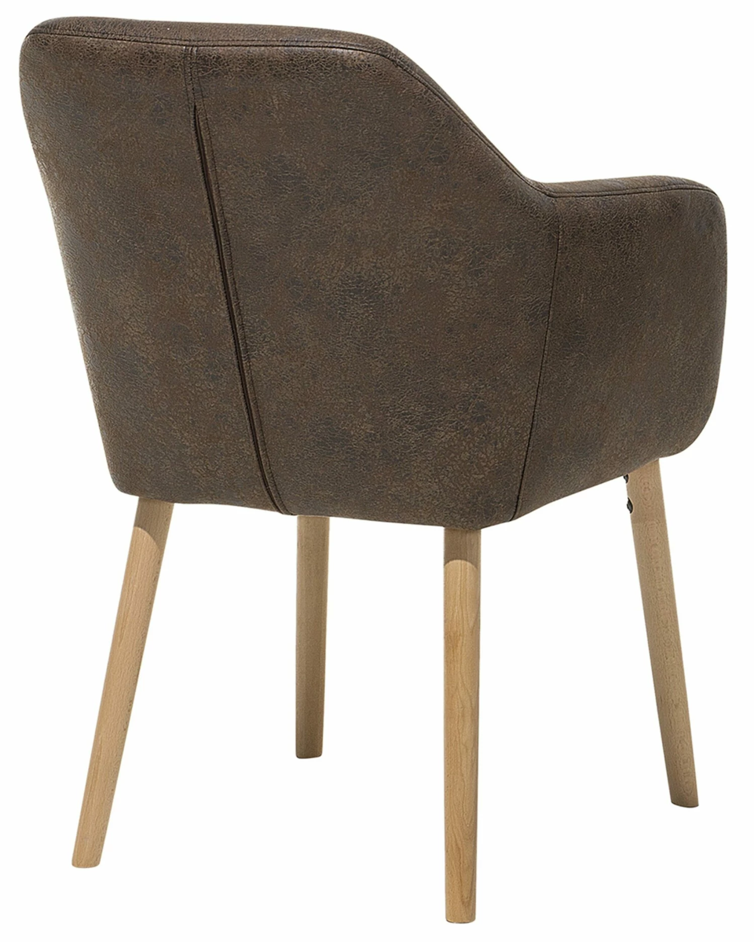 Esszimmerstuhl Kunstleder Hellbraun YORKVILLE – Bild 6