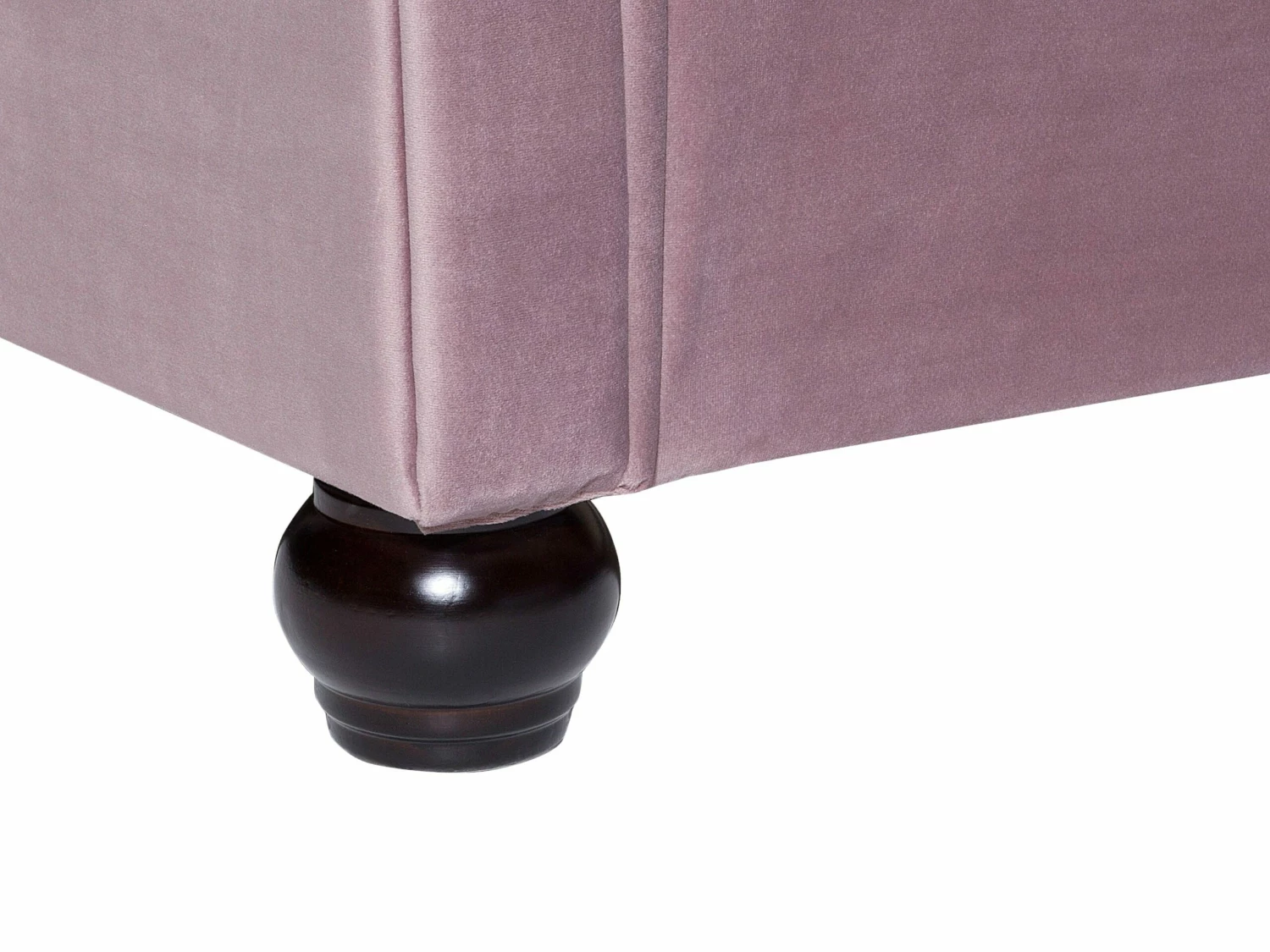 Bett Samtstoff Rosa Verschiedene Größen AVALLON – Bild 10