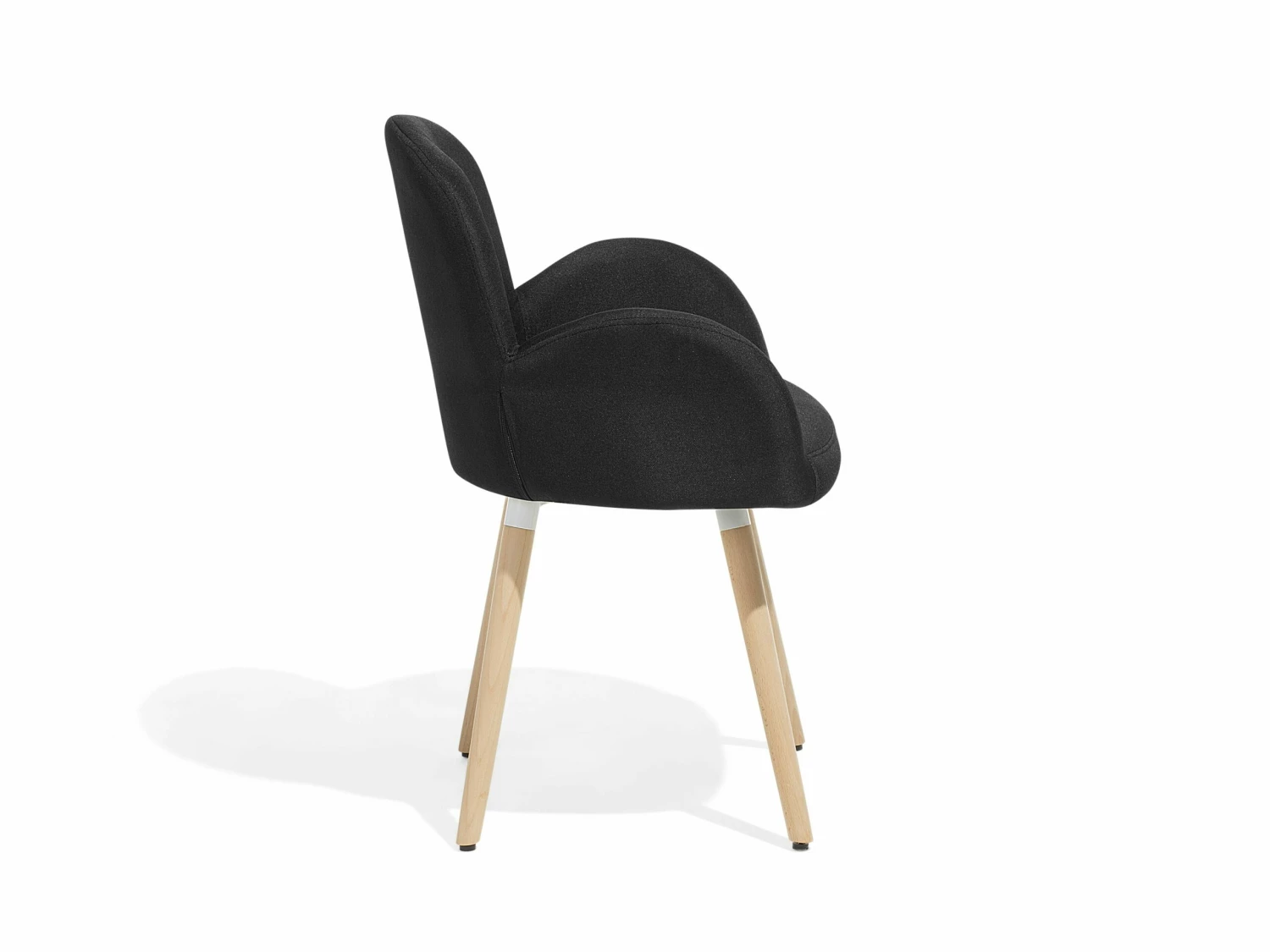 Esszimmerstuhl Polsterbezug Schwarz 2er Set BROOKVILLE – Bild 9