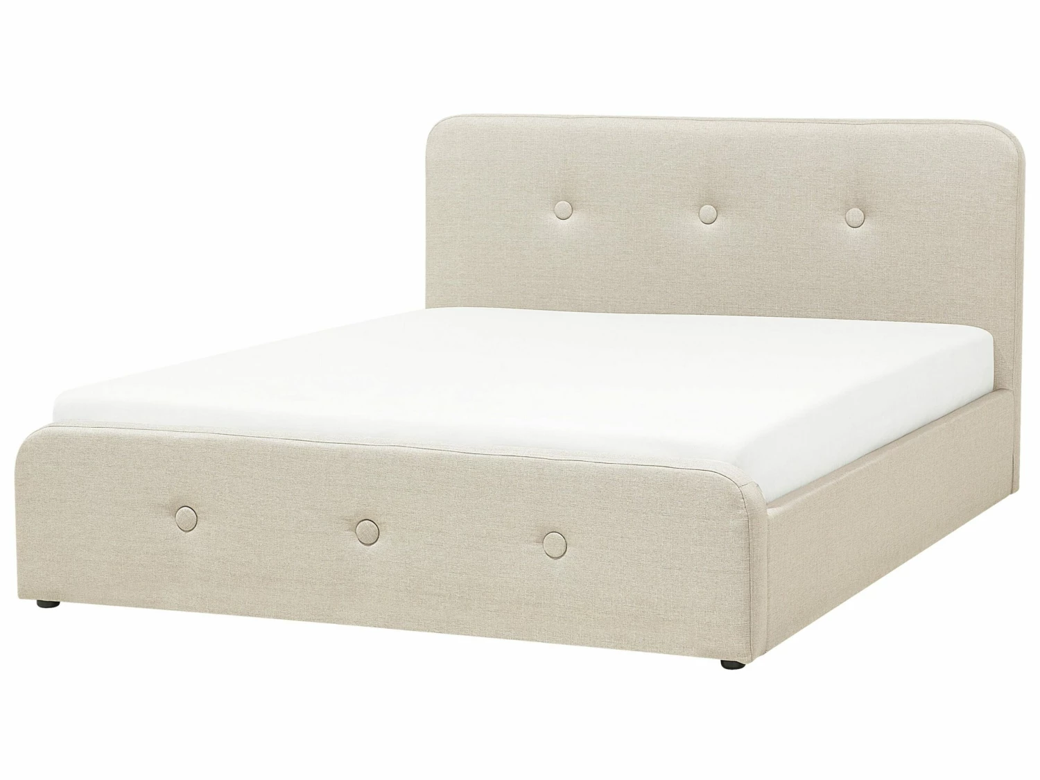 Polsterbett Beige Bettkasten Verschiedene Größen RENNES – Bild 3