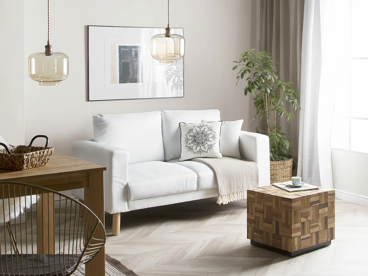 Couchtisch Teakholz Braun Quadratisch 45 X 45 Cm GAMETI – Bild 3