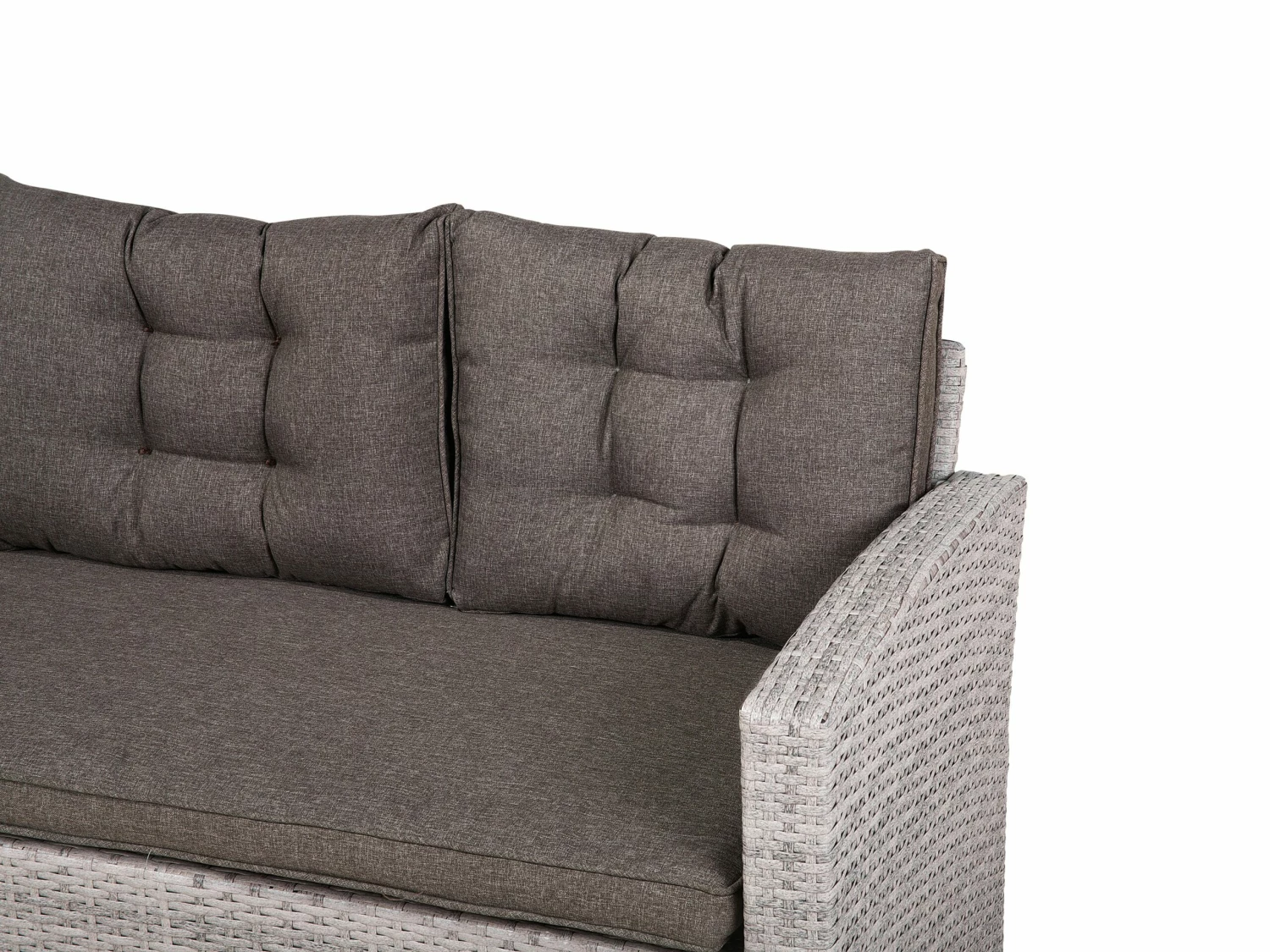 Lounge Set Rattan Grau VITERBO – Bild 6