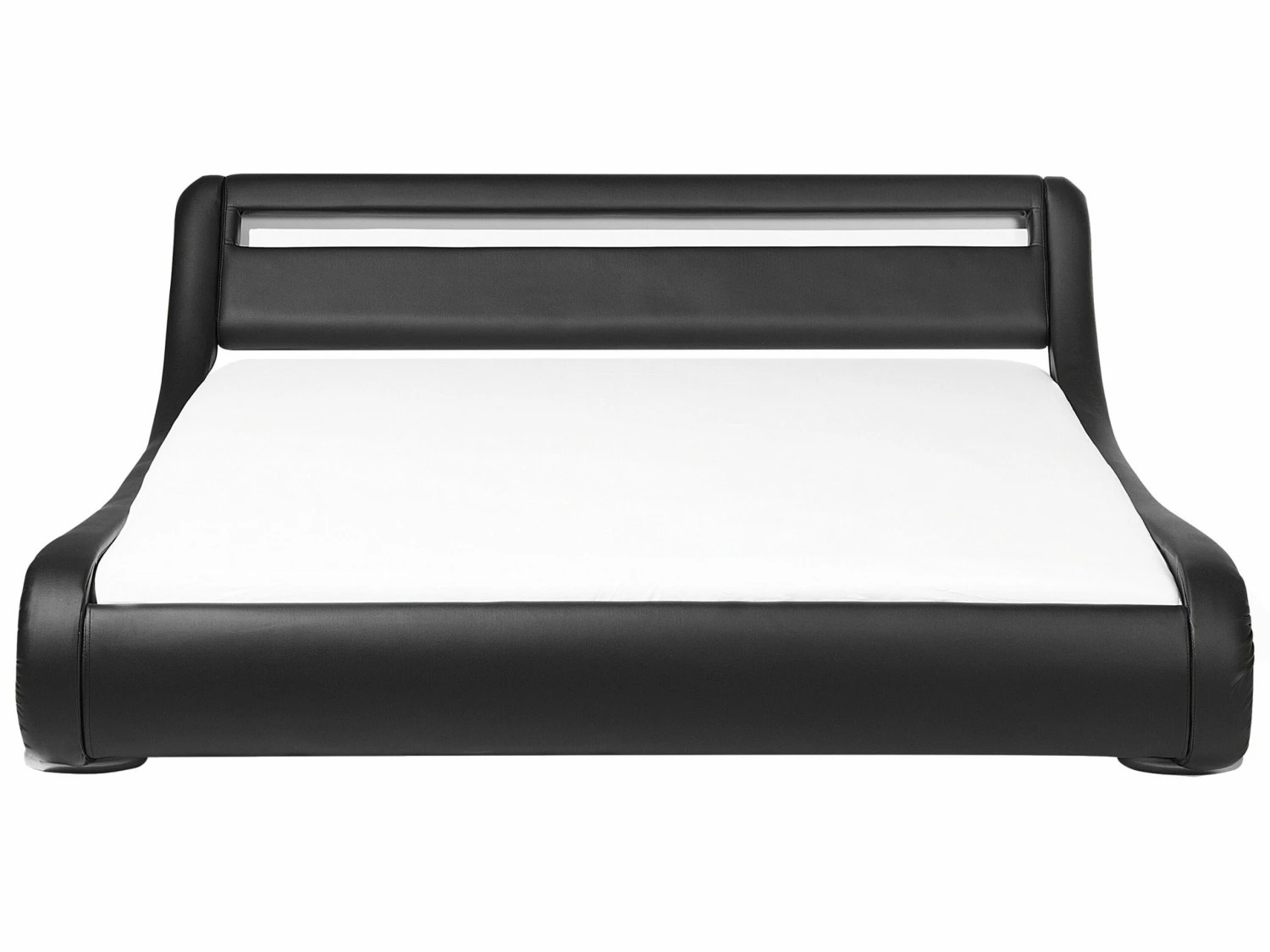 Wasserbett Kunstleder Schwarz Mit LED-Beleuchtung Verschiedene Größen AVIGNON – Bild 6