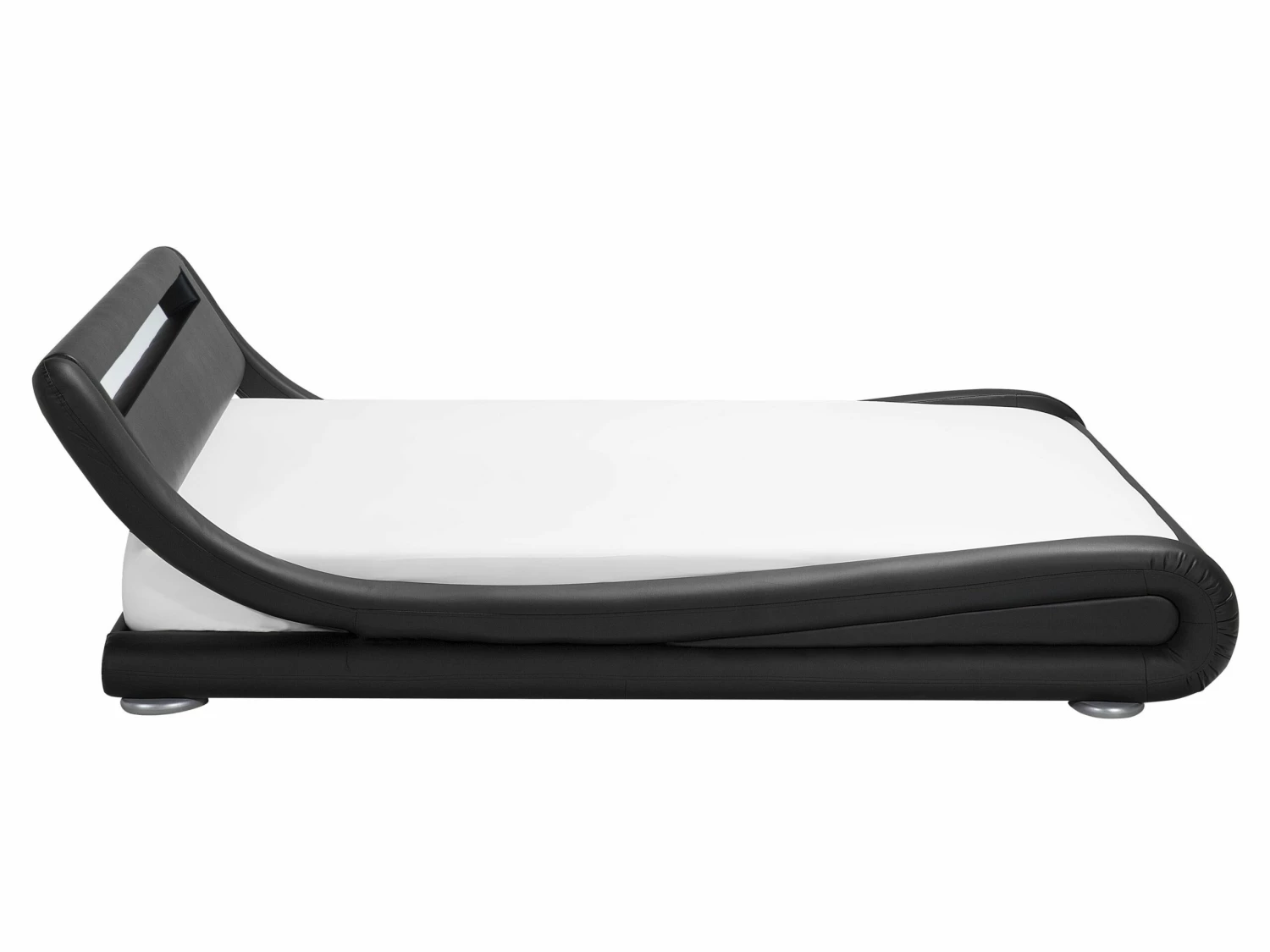 Wasserbett Kunstleder Schwarz Mit LED-Beleuchtung Verschiedene Größen AVIGNON – Bild 7