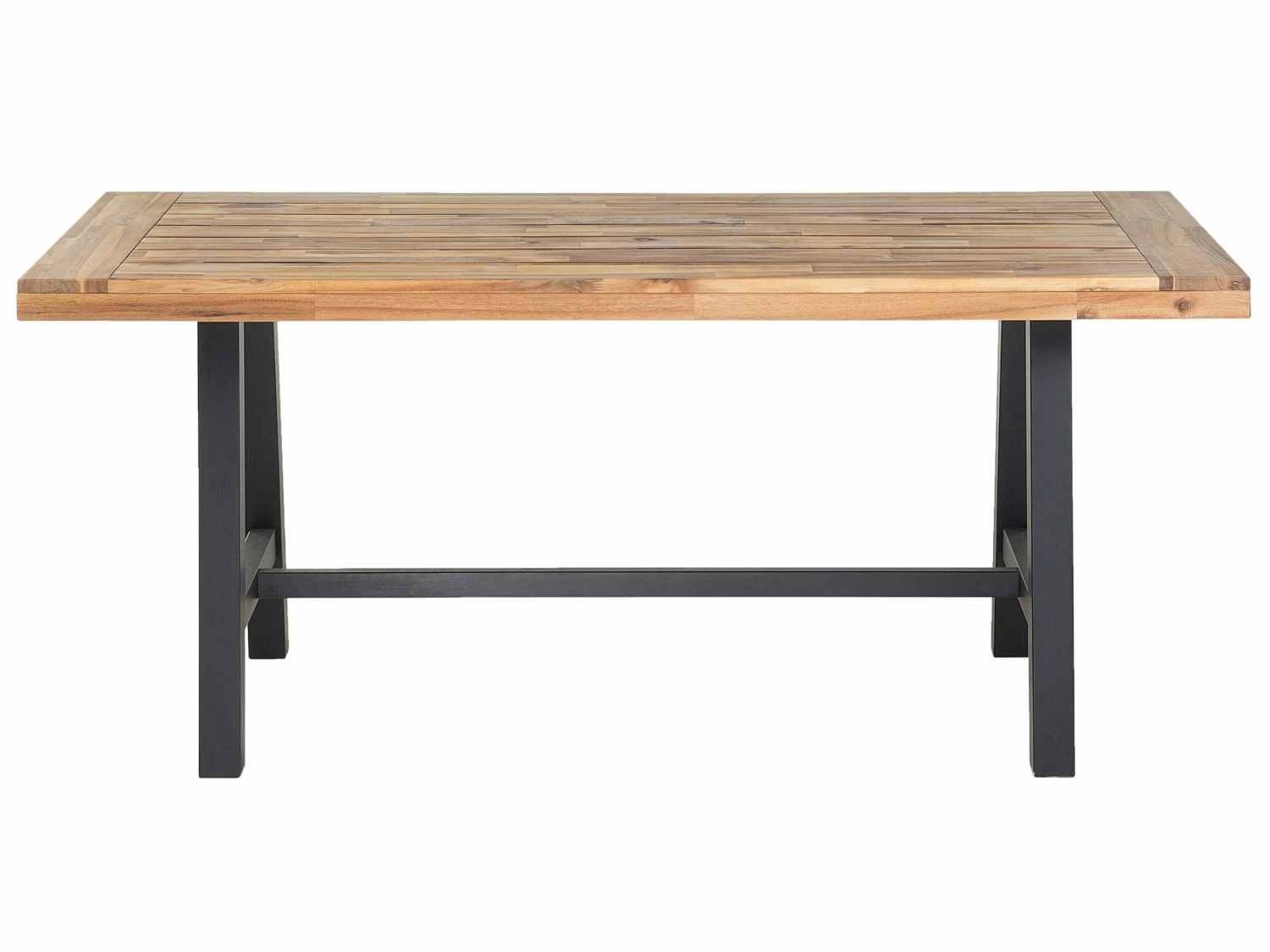 Esstisch Akazienholz Schwarz / Hellbraun SCANIA – Bild 8