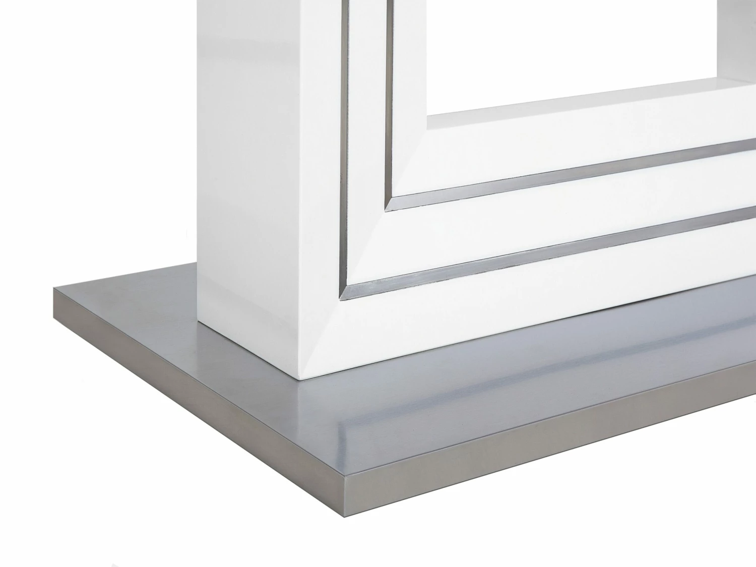 Esszimmertisch Weiß Edelstahl 180 X 90 Cm KALONA – Bild 10