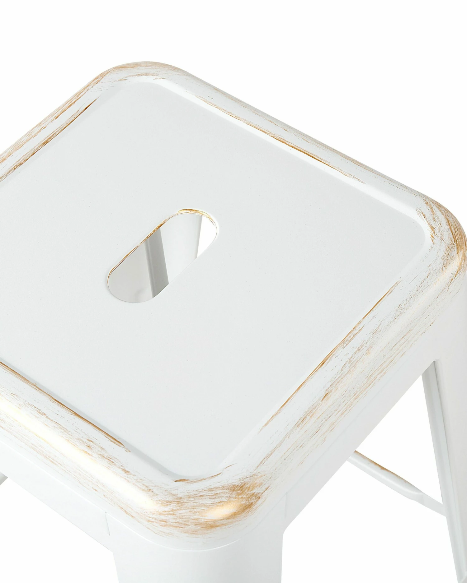 Barhocker Weiß-gold 2er Set Höhe 76 Cm CABRILLO – Bild 5