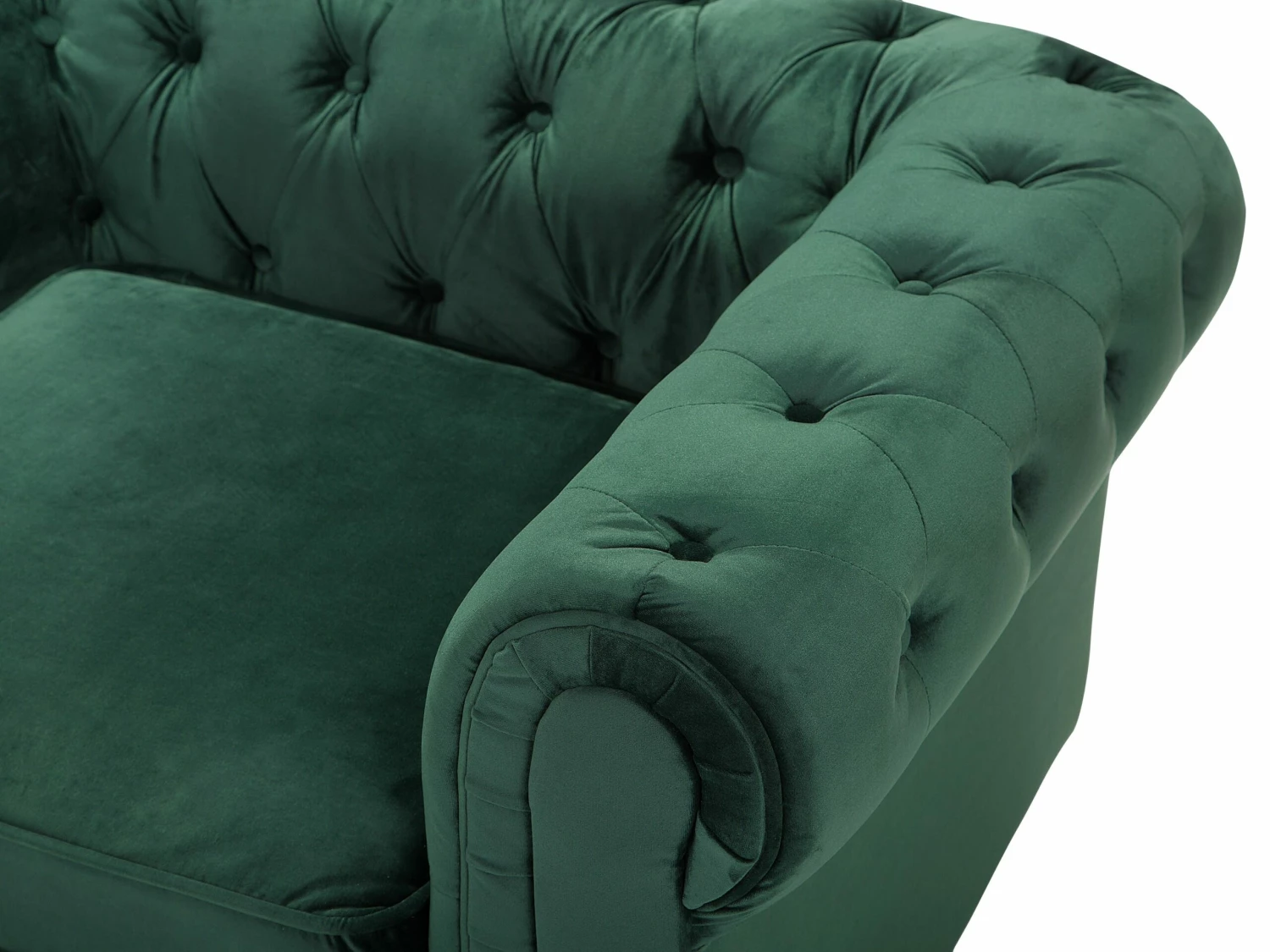 Sessel Samtstoff Grün CHESTERFIELD – Bild 9