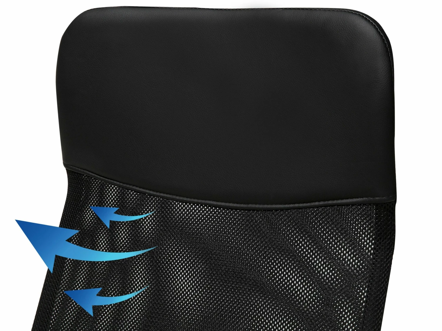 Bürostuhl Schwarz Kunstleder Höhenverstellbar DESIGN – Bild 7