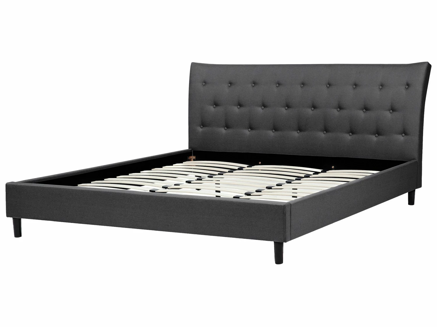 Polsterbett Dunkelgrau Lattenrost Veschiedene Größen SAVERNE – Bild 8