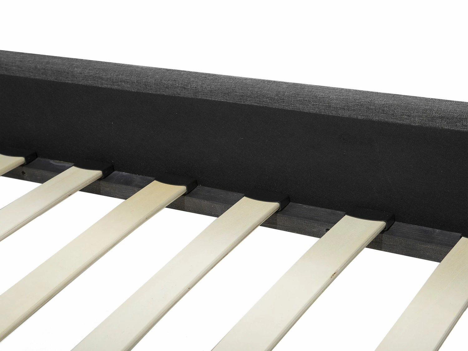 Polsterbett Grau Mit LED-Beleuchtung Weiß Verschiedene Größen MONTPELLIER – Bild 10