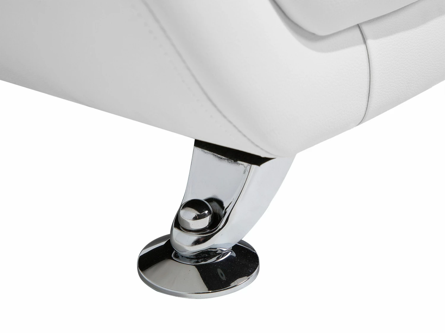 Sessel Kunstleder Weiß LEIRA – Bild 7