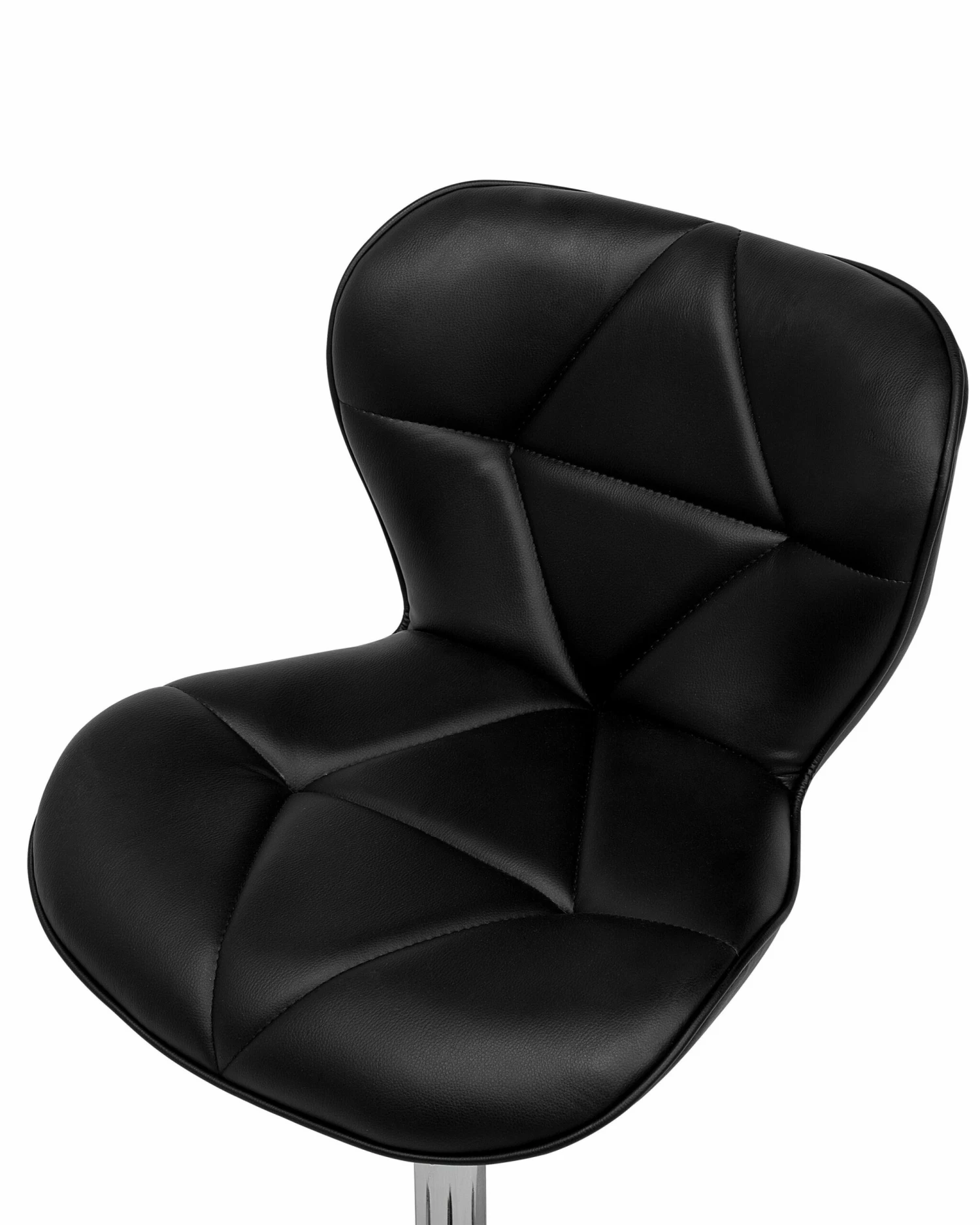 Arbeitshocker Mit Rollen Kunstleder Schwarz VALETTA – Bild 6