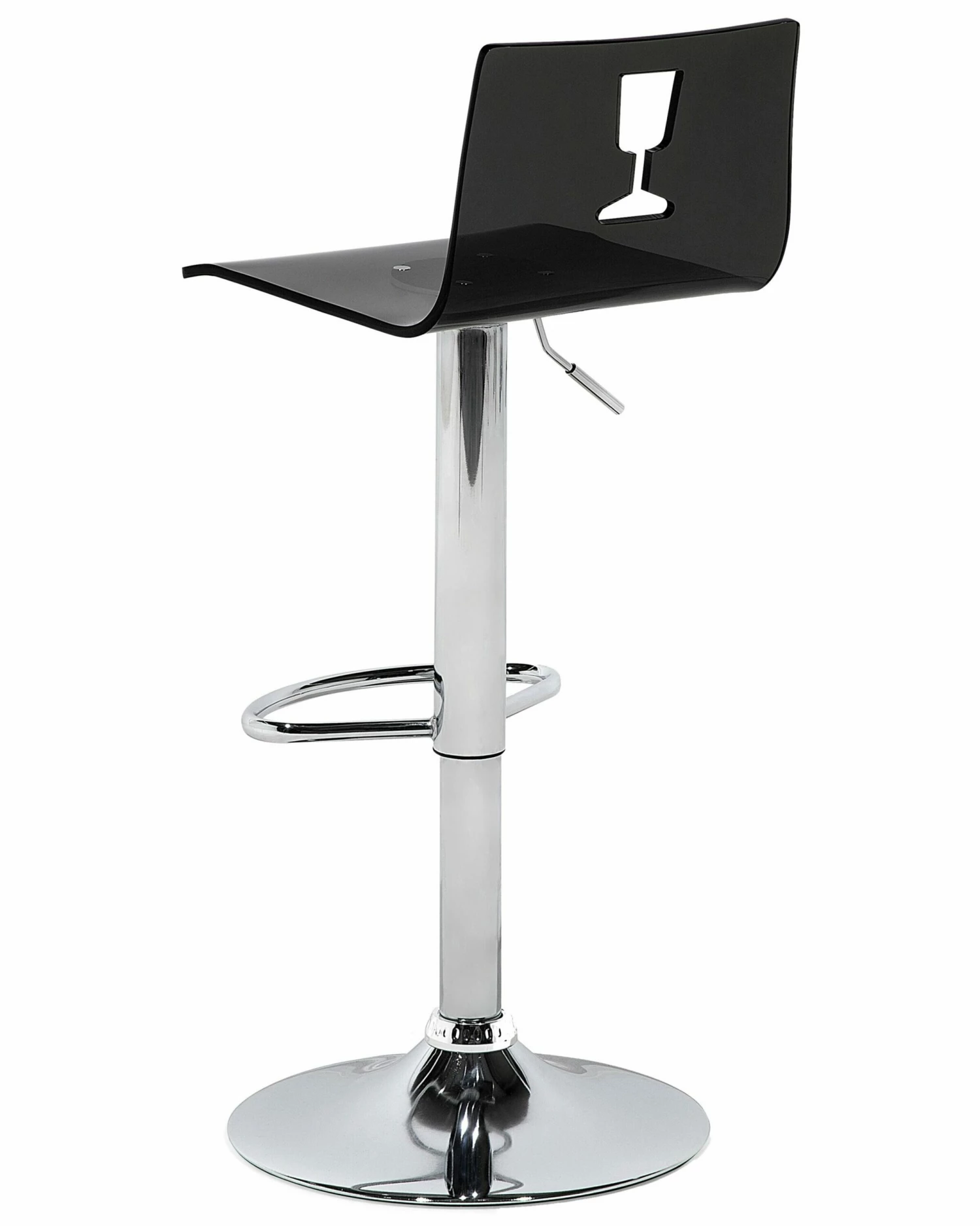 Barhocker Transparent Schwarz Höhenverstellbar 2er Set BUSAN – Bild 5