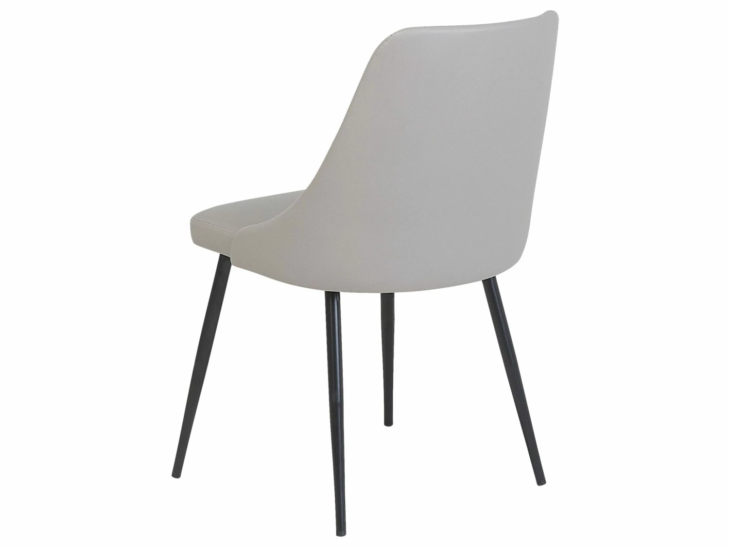 Esszimmerstuhl Hellgrau Kunstleder 2er Set VALERIE – Bild 6