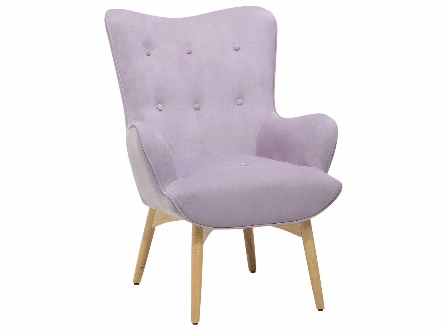 Sessel Samtstoff Rosa Plus Hocker VEJLE – Bild 3