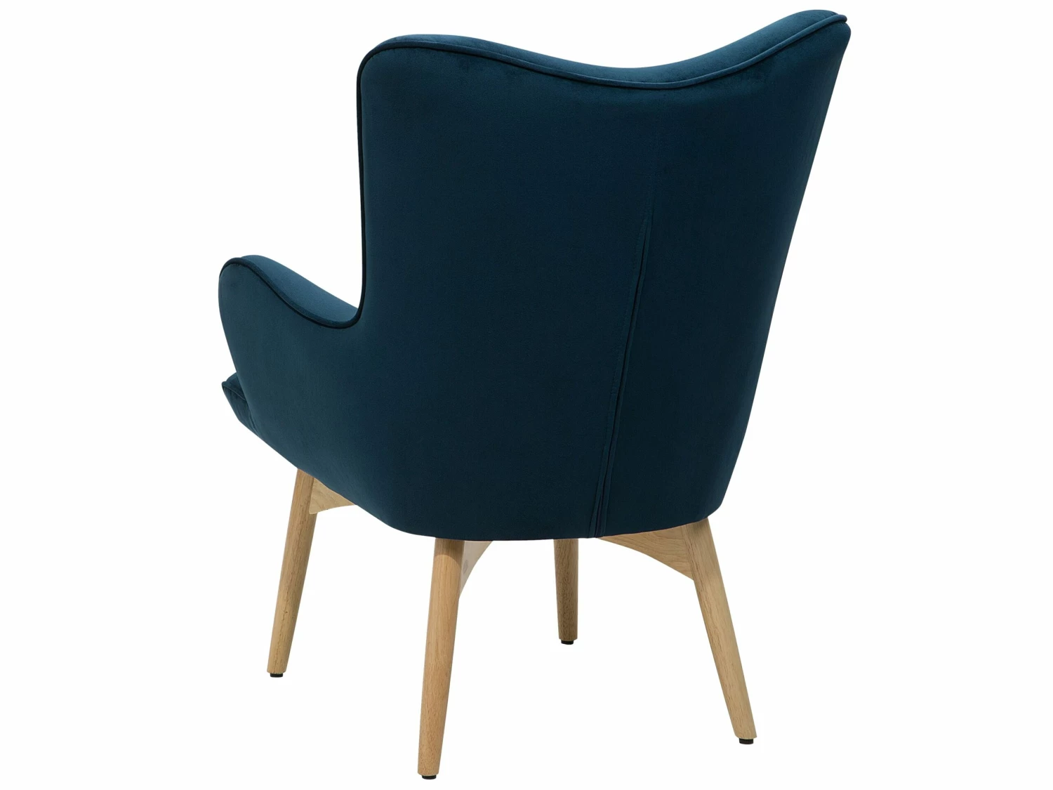Sessel Samtstoff Blau Plus Hocker VEJLE – Bild 6