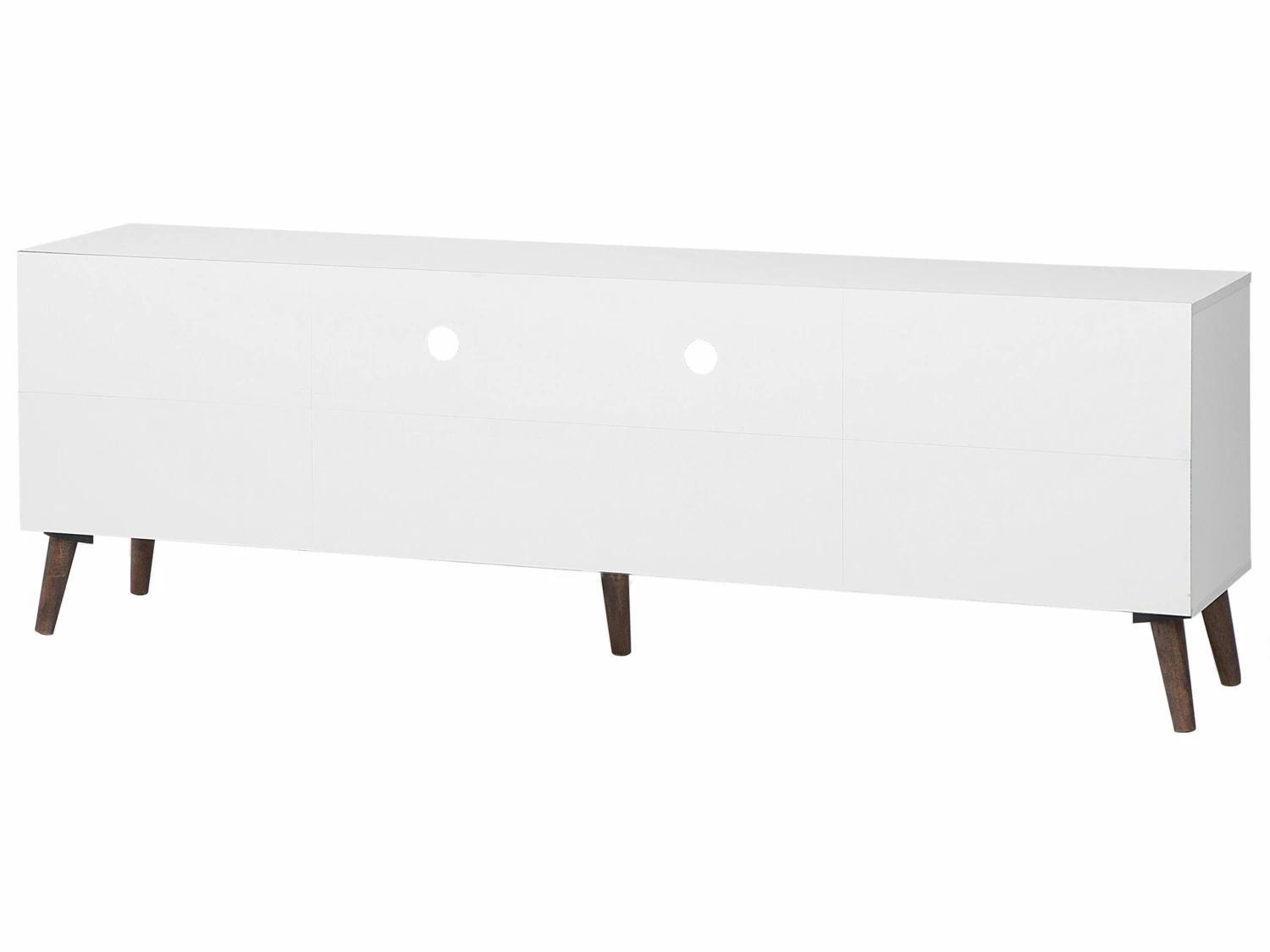 TV-Möbel Weiß / Dunkler Holzfarbton 180 X 40 X 60 Cm ALLOA – Bild 7