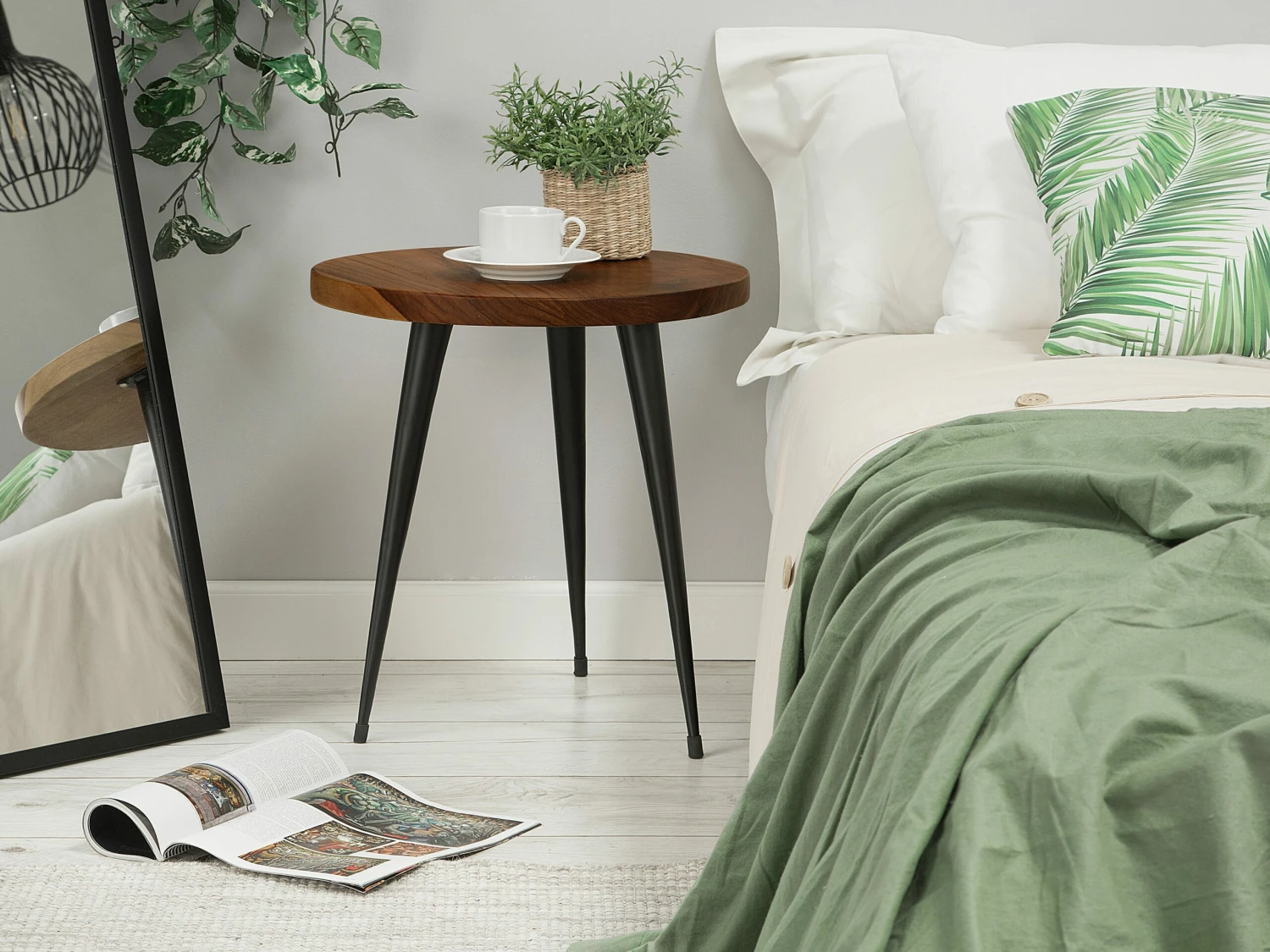 Beistelltisch Teakholz Dunkelbraun ⌀ 45 Cm DETAH – Bild 2