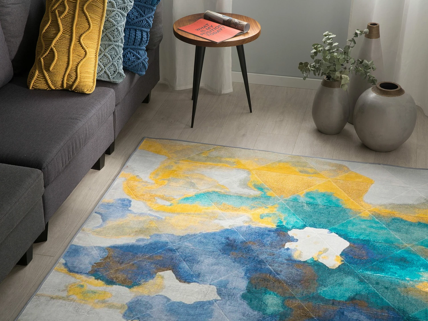 Beistelltisch Teakholz Dunkelbraun ⌀ 45 Cm DETAH – Bild 5