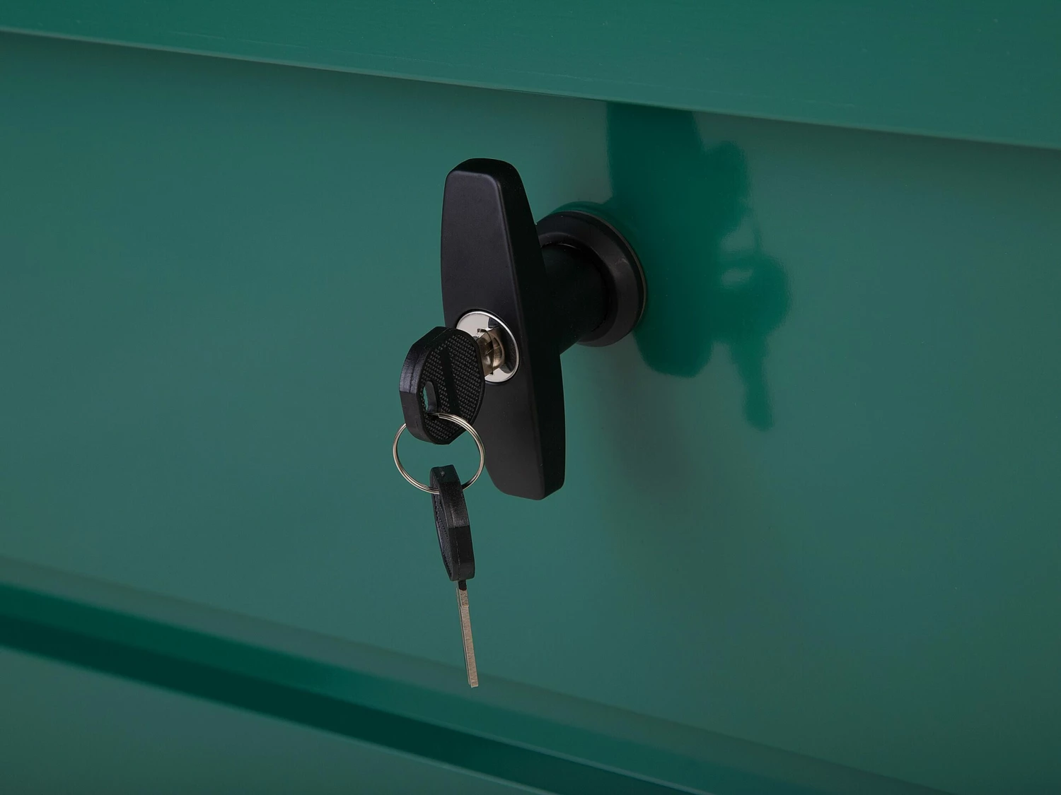 Auflagenbox Stahl Dunkelgrün 132 X 62 Cm CEBROSA – Bild 8