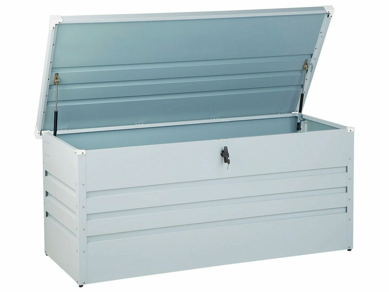 Auflagenbox Stahl Hellgrau 132 X 62 Cm CEBROSA