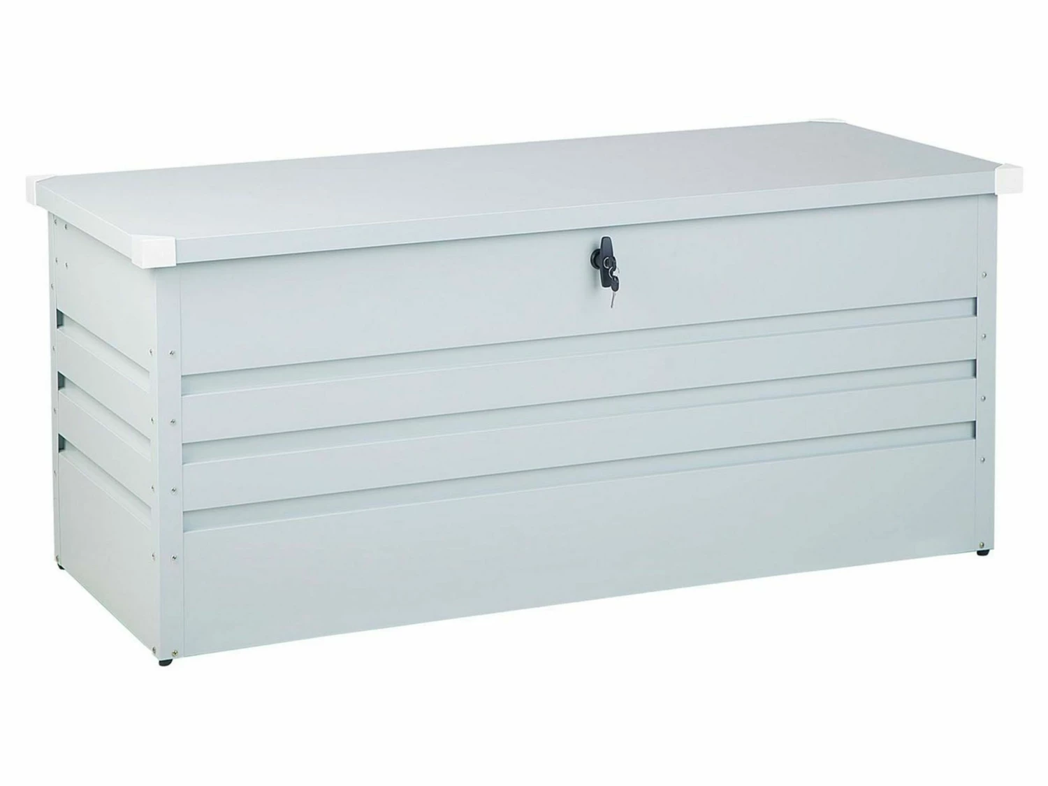 Auflagenbox Stahl Hellgrau 132 X 62 Cm CEBROSA – Bild 3