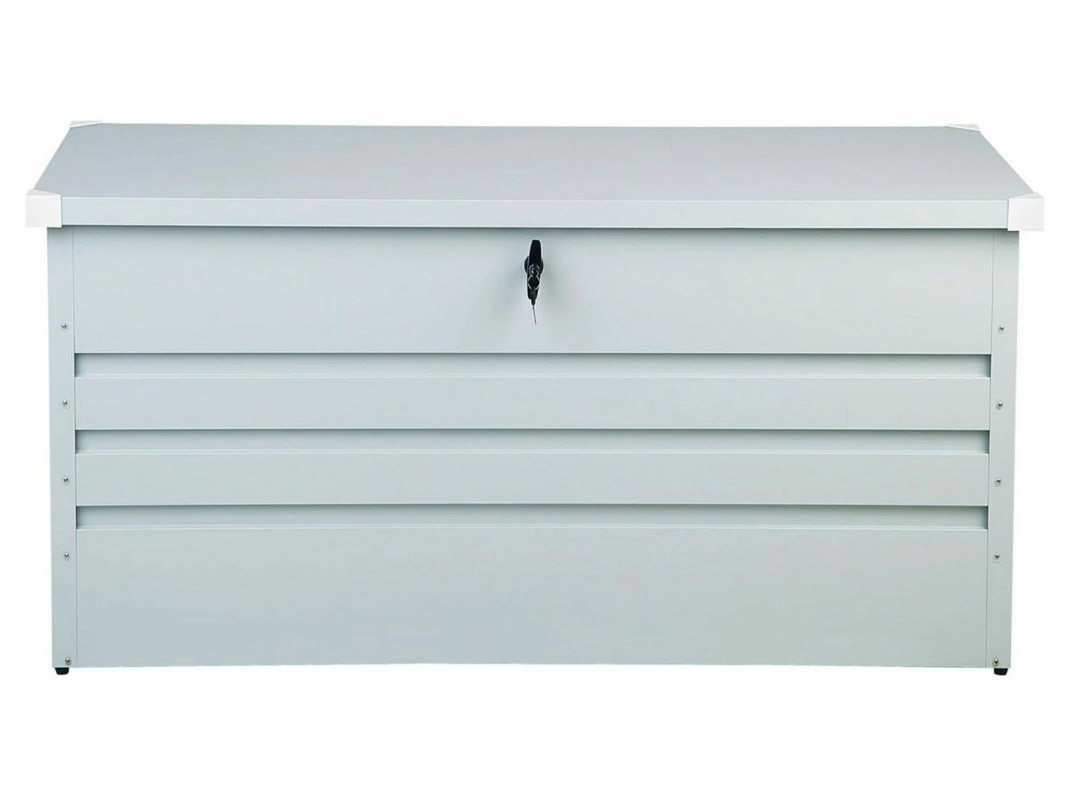 Auflagenbox Stahl Hellgrau 132 X 62 Cm CEBROSA – Bild 4